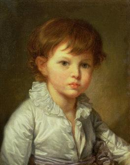 Jean Baptiste Greuze Portrait of Count Stroganov as a Child Norge oil painting art